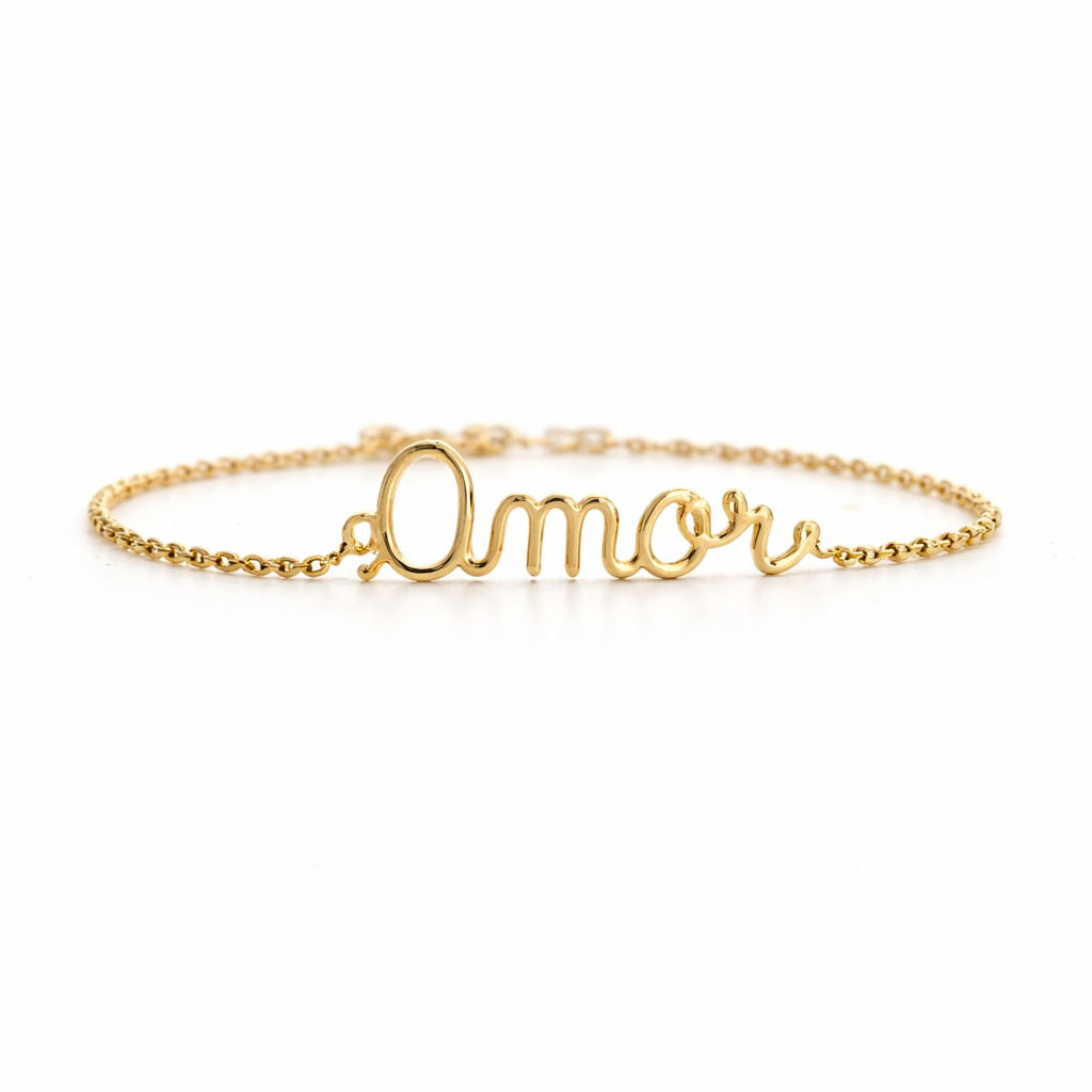 Pulseira amor ouro 18k