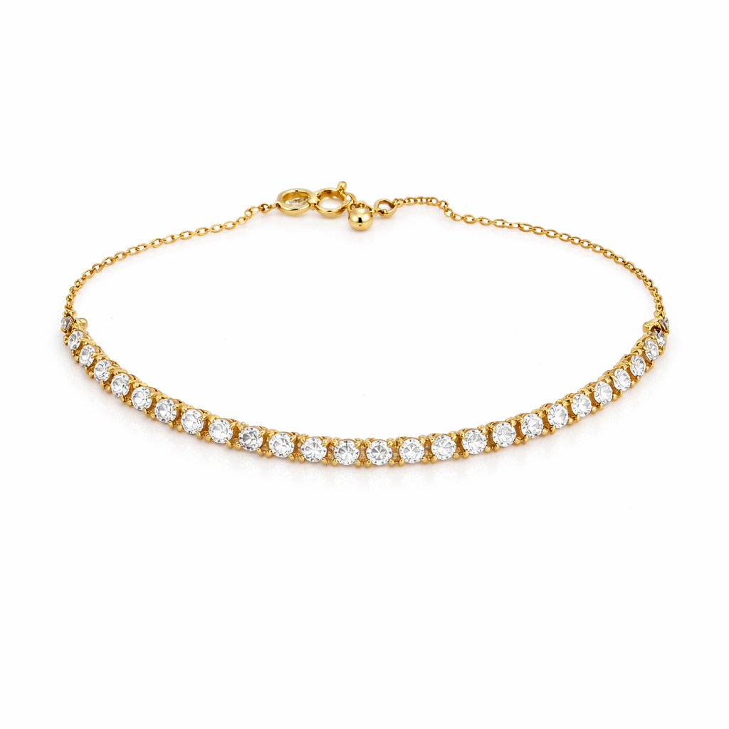 Pulseira riviera ouro 18k
